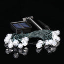5M Outdoor Solar Powered 20 LED Bulb String Light Garden Holiday Christmas Wedding lamp