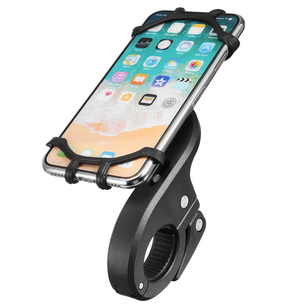 4.7-6.0 inch Handle Phone Holder Silicone Strap Mount Motorcycle Bike Universal