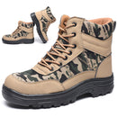 TENGOO Steel Toe Safety Shoes Labor Insurance Shoes Waterproof Anti-Smashing Non-Slip Outdoor Hiking Work Shoes