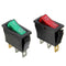 12V SPST 3 Pin Large Rectangle Rocker Switch LED Lighted
