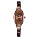 LONGBO 80460 Simple Crystal Dial Waterproof Elegant Crown Fashion Ladies Dress Women Full Steel Quartz Watch