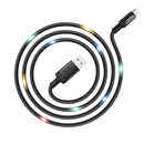 HOCO U63 Micro USB Charging Data Sync With Backlight Cable for Tablet Smartphone 1.2M