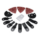 26pcs Oscillating Multi Trimming Tool Saw Blade Scraper Sandpaper Sanding Dics Oscillating Tools