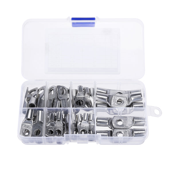 60PCS SC Tinned Copper Lug Ring Wire Connectors Bare Cable Terminals