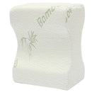 Soft Memory Foam Leg Knee Pillow White Bamboo Fiber Cover Back Aches Night Bed Pillow