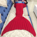 Honana WX-37 180x90cm Knitting Mermaid Tail Blanket Home Office Acrylic Fibers Warm Soft Sleep Bag