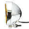 5.75" Motorcycle Headlight Light Retro Metal Yellow Len For Harley Bobber Chopper