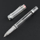 LANBITOU 3059 Piston Transparent Fountain Pen 0.38mm/0.5mm Fine Nib Smooth Writing Pen