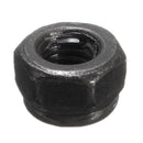 M3x0.5mm Zinc Plated Self-locking Nylon Insert Hex Lock Nuts Black 100pcs