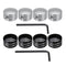 4pcs Spark Plug Motorcycle Head Bolt Cap Cover For Harley Twin Cam Touring 1999-17 & Sportster