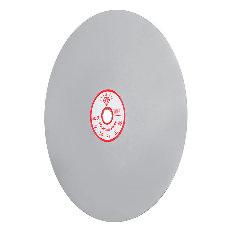 8 Inch Diameter Grit 3000 Diamond Coated Flat Lap Jewelry Grinding Polishing Wheel Sanding Disc
