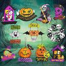 Halloween Spoof Hanging Decorations Pumpkin Ghost Skull Witch Door Hanger Halloween Supplies