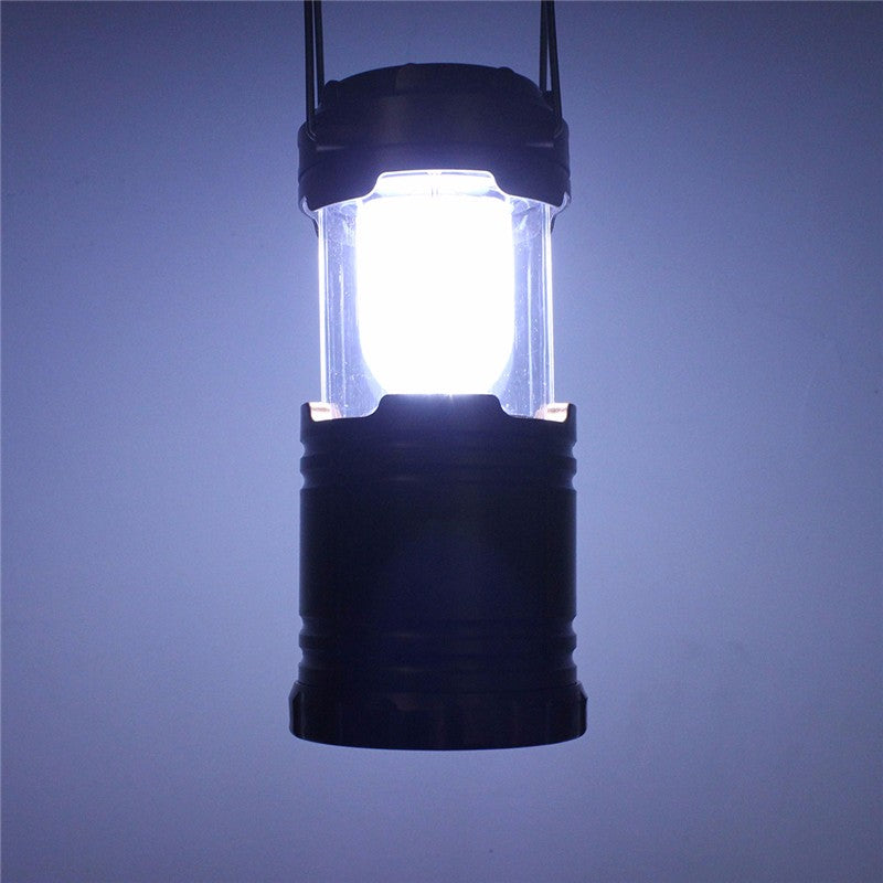 Outdoor Rechargeable Solar Panel Camping Lantern LED Tent Hanging Light
