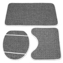 3PCS Christmas Home Decoration Santa Snowman Bathroom Toilet Seat Covers Mat Set