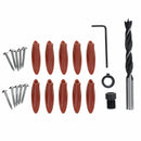 31pcs DIY Woodworking Oblique Hole Drill Pocket Hole Jig 15 Degree Angle Inclined Hole Locator
