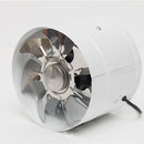6Inch Inline Duct Fan Booster Exhaust Blower Air Cooling Vent Metal Blades