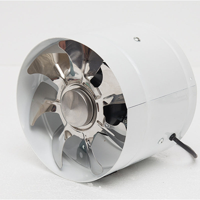 6Inch Inline Duct Fan Booster Exhaust Blower Air Cooling Vent Metal Blades