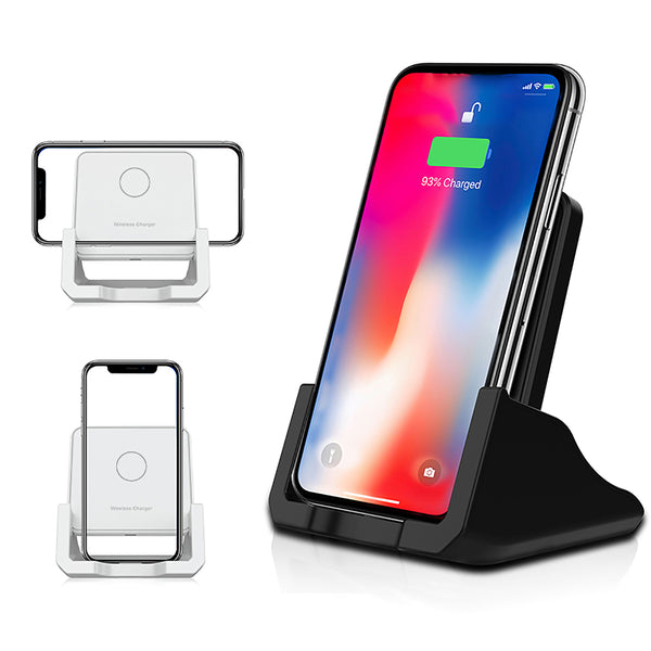 10W Qi Wireless Charger Fast Charging Desktop Phone Holder For Qi-enabled Smart Phone for iPhone 11 for Samsung Galaxy Note 10+ Xiaomi MI 9
