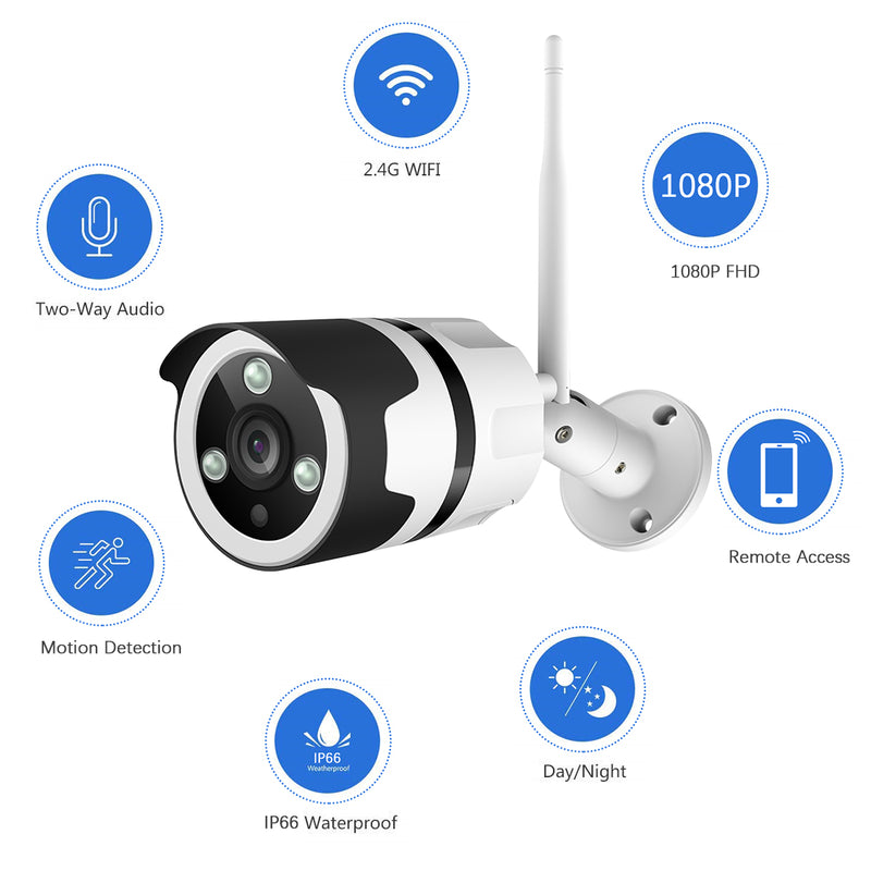 Jooan JA-F11C 1080P HD Waterproof IP Camera Smart H.264 Wifi Infrared Night Vision Baby Monitors Outdoor Security Device