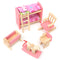 Wooden Doll Set Children Toys Miniature House Family Furniture Kit  Accessories