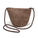 3L Women Straw Bag Woven Beach Handbag Shoulder Tote Outdoor Travel