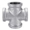 1/2" 3/4" 1" 5 Way Pipe Fitting Malleable Iron Galvanized Outlet Cross Female Tube Connector
