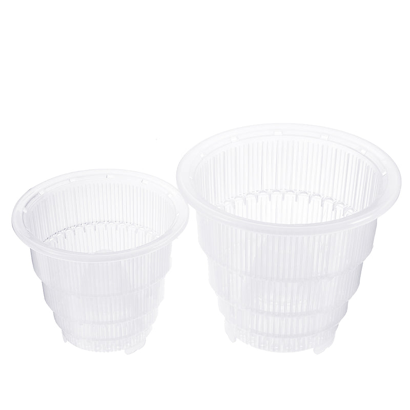 5/6/7 Inch PP Plastic Clear Flower Pot Orchid Planter Container Mesh Pot Home Decorations