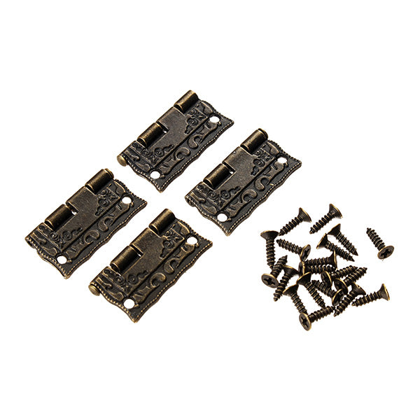 4 pcs Antique Box Hinge  Wooden Gift  Jewelry  Printing Packaging  Case  Hinge