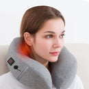 IPRee Travel Intelligent Heating 3 Modes U Type Pillow Latex Sponge Moxa Hot Pack Neck Pillow