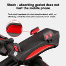 4-6.3inch Phone Holder 130db Rack Horn Waterproof USB Rechargeable Quakeproof Headlight 4000mah