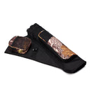 3 Tube Hip Quiver Archery Holder Bag with Adjustable Waist Belt Black
