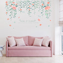 Miico XC9042 Flower Vine Flower Wall Sticker Living Room Bedroom Wall Decoration Sticker DIY Stickers