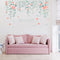 Miico XC9042 Flower Vine Flower Wall Sticker Living Room Bedroom Wall Decoration Sticker DIY Stickers