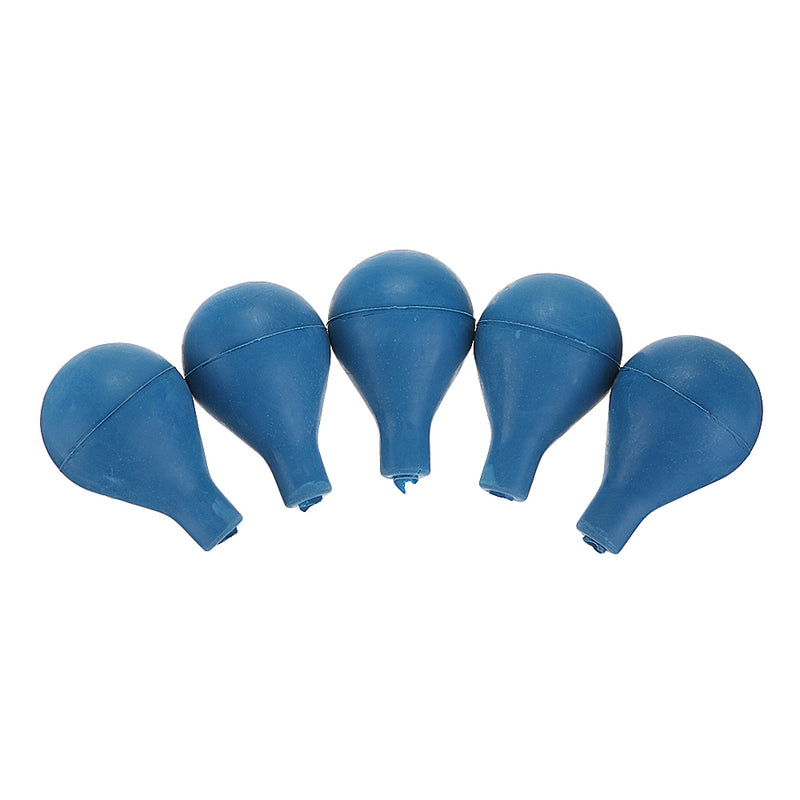 5Pcs/Set Blue Pipet Pipette Dropper Rubber Bulb Pear Shaped Labs Suction Ball Laboratory Tools