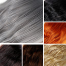 Black Finger Wave Wig Women Halloween Cosplay Curly Mid Synthetic Hair Short Wig