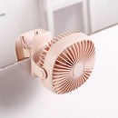 Loskii HF-201 Mini Electronic Desktop Clamp Design LED Night Light USB Rechargeable Fan