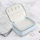 Travel Jewelry Box Storage Bag Earring Ring Portable Organizer PU Box Case with Mirror