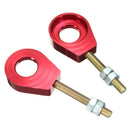 Pair 15mm Alloy Wheel Chain Tensioner Adjuster For Motocross Dirt Pit Bike 110cc 125cc 140cc
