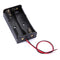 5pcs Plastic Battery Storage Case Box Battery Holder For 2x18650 With Leads