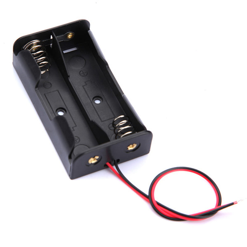 5pcs Plastic Battery Storage Case Box Battery Holder For 2x18650 With Leads