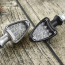 2pcs E11 Metal 18 LED Indicator Turn Signal Lights Motorcycle Bike Lamp Cafe Racer