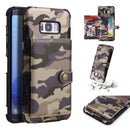 Camouflage Wallet Card Slots Protective Case For Samsung Galaxy S8 Plus