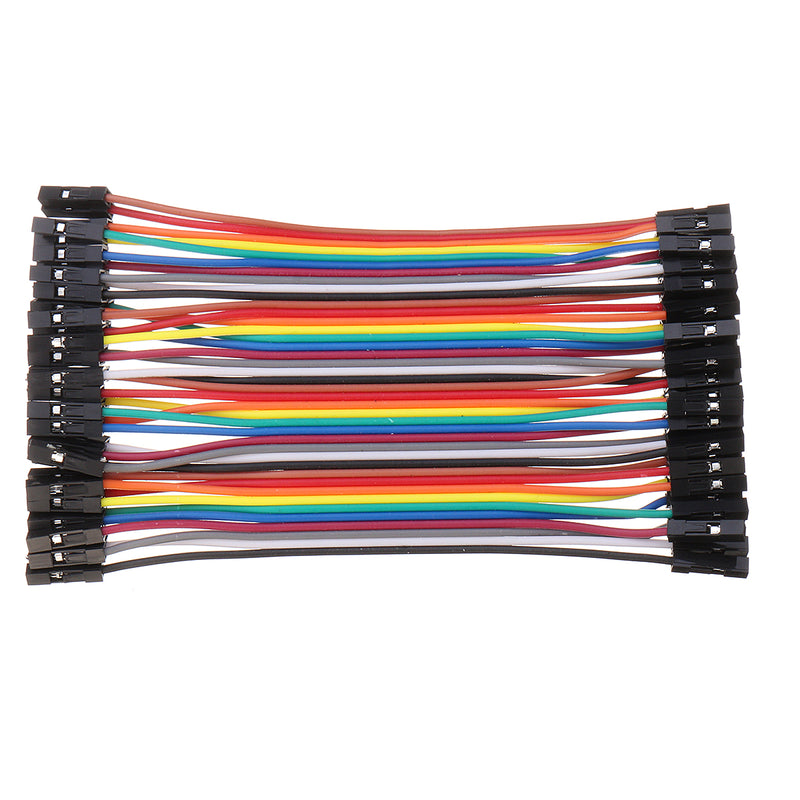 2.54mm Female to Female Connector 40 Pcs Dupont Cable Jumper Wire