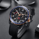 RUIMAS 574 Sport Men Watch 3ATM Waterproof Luminous Display Leather Strap Quartz Watch