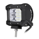 4 Inch LED Work Light Bar Flood Beam Driving Fog Lamp 54W 5400LM for Jeep Offroad Truck SUV