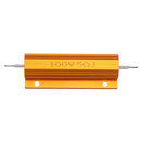 10pcs RX24 100W 5R 5RJ Metal Aluminum Case High Power Resistor Golden Metal Shell Case Heatsink Resistance Resistor