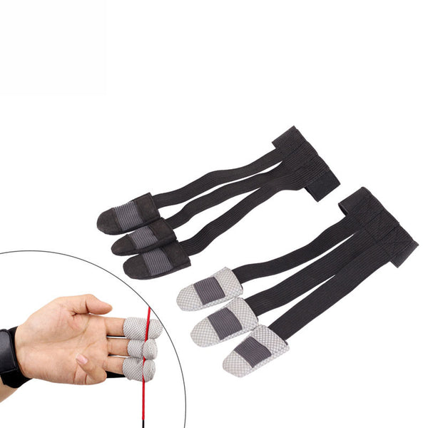 Outdoor Hunting Elastic Finger Gloves Three-Finger Guard Outdoor Hunting Gloves-Black/Grey