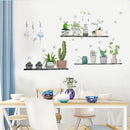 DIY Creative Potted Plant Cactus Wall Sticker Cute Art Vinyl Decal Mural Home Bedroom Decor