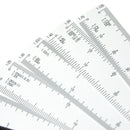 XIEHAIGE Fan Scale 1:10 Design Scale Straight Ruler For Engineering