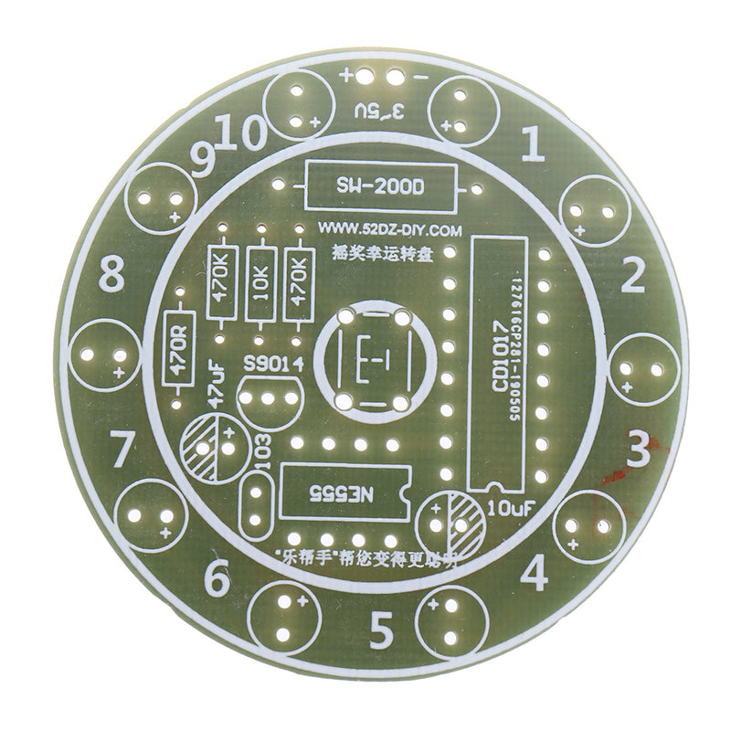 Lucky Turntable Electronic DIY Kit Soldering Practice Circuit Board Experiment Training Parts